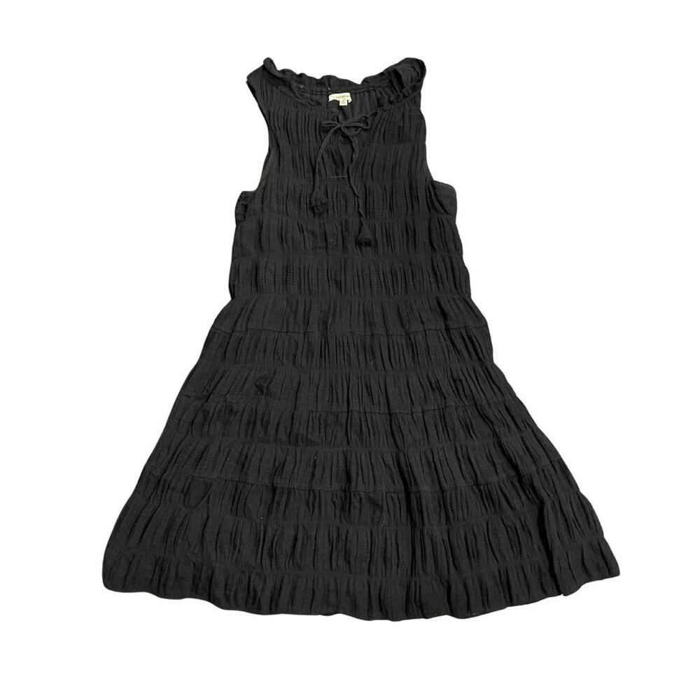 Max Studio Cotton Tiered Sleeveless Short Dress SZ Small Resort Vacation Casual